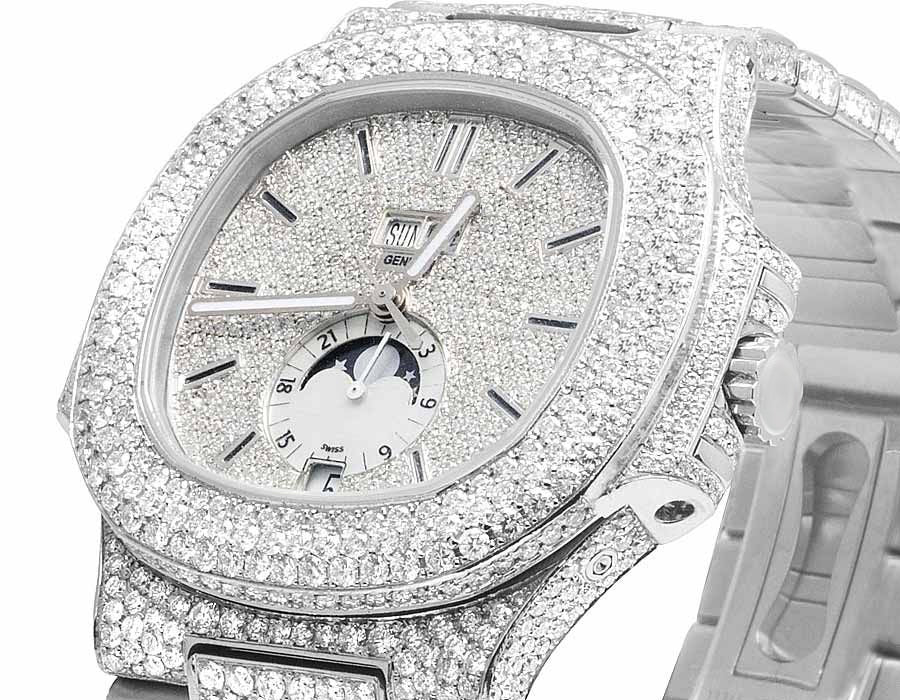 Patek Philippe Watch vvs moissanite diamond watch quartz watch for mens luxury watch for gift