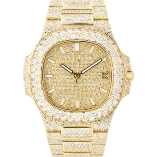 Patek Philippe Watch mens wrist watch vvs moissanite diamond watch iced out diamond watch luxury bust down watch