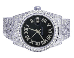 Rolex Watch men iced out moissanite diamond watch handmade stainless steel watch hip hop watch