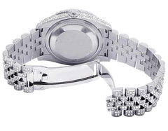 Rolex Watch mens 45mm iced diamond watch moissanite studded watch gift for him hip hop bling watch