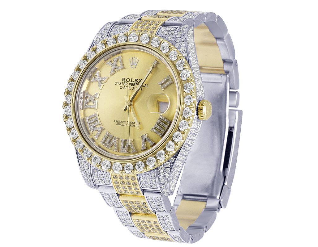 Rolex Watch vvs moissanite diamond watch mens wrist watch iced out hip hop watch