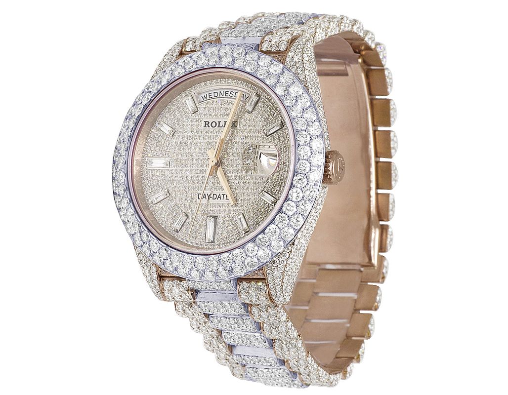 Rolex Watch men bust down watch automatic moissanite iced out watch hip hop watch