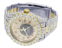 Rolex Watch iced out diamond watch handmade real moissanite watch gold plated bust down watch