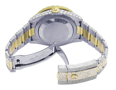 Rolex Watch iced out diamond watch handmade real moissanite watch gold plated bust down watch