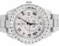 Rolex Watch 42mm real moissanite diamond watch gift for him hip hop watch men luxury wrist watch