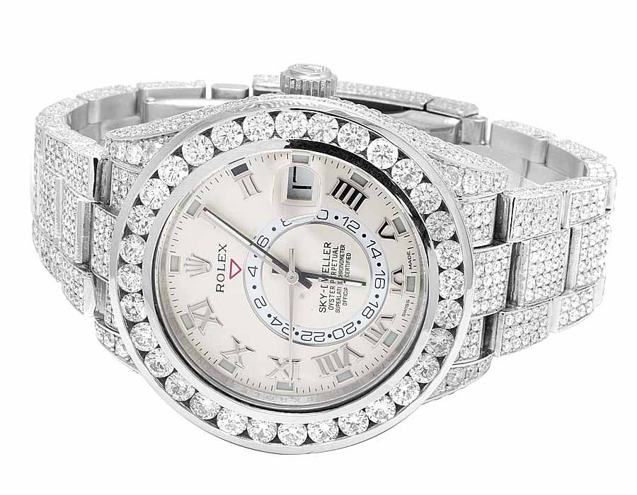 Rolex Watch 42mm real moissanite diamond watch gift for him hip hop watch men luxury wrist watch