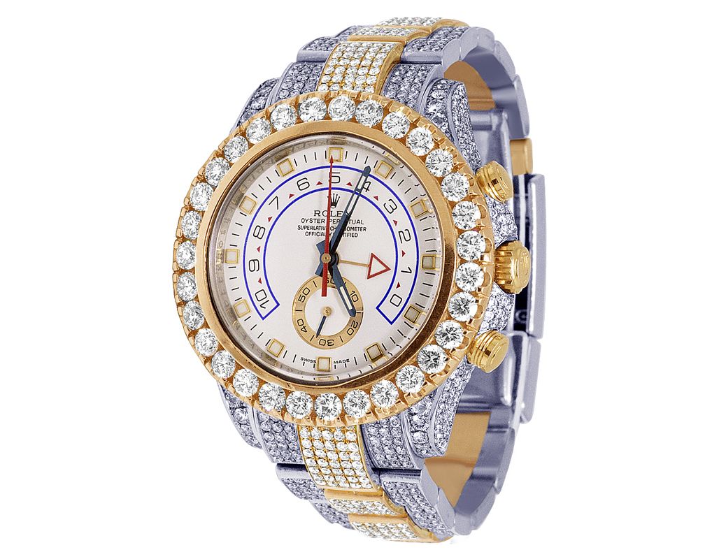 Rolex Watch fully iced out diamond watch moissanite wrist watch hip hop watch for men