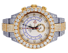 Rolex Watch fully iced out diamond watch moissanite wrist watch hip hop watch for men