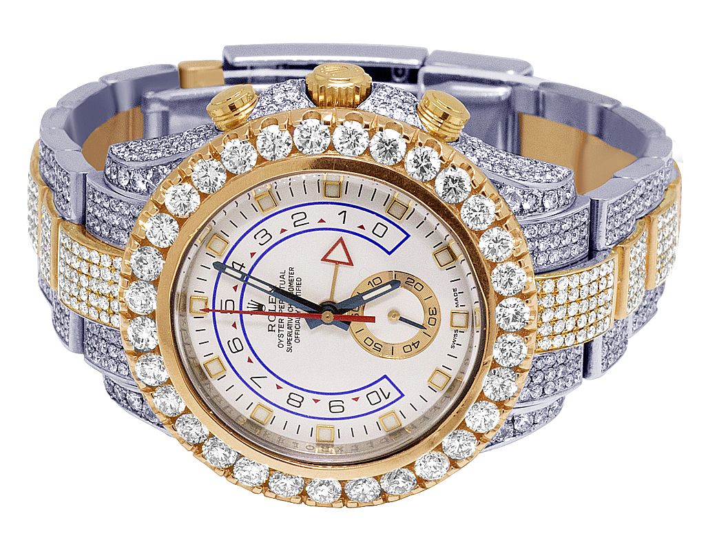 Rolex Watch fully iced out diamond watch moissanite wrist watch hip hop watch for men