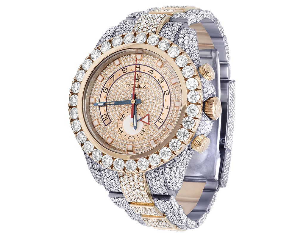 Rolex Watch men vvs moissanite diamond watch bust dowm diamond watch mens quartz watch