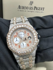 Audemars Piguet Watch iced out moissanite watch iced out diamond watch bust down watch