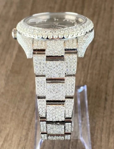 Rolex Watch luxury vvs moissanite diamond watch iced out bust down watch for men hip hop watch