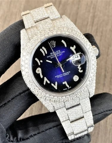 Rolex Watch luxury vvs moissanite diamond watch iced out bust down watch for men hip hop watch