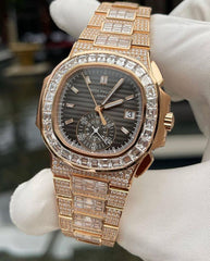 Patek Philippe Watch men luxury wrist watch bling iced out moissanite watch stainless steel watch