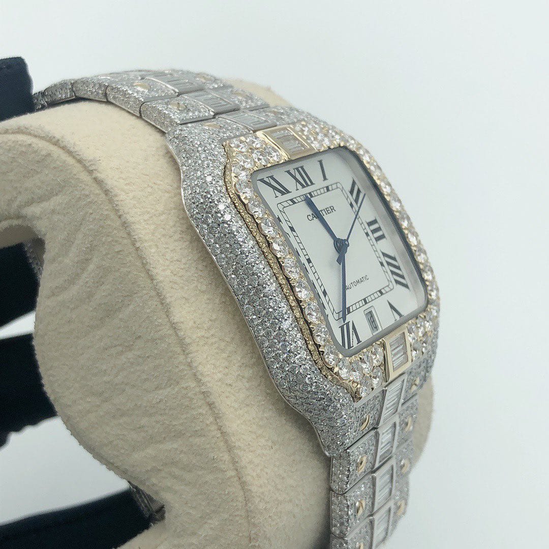 Cartier Watch luxury men watches moissanite diamond watch iced out bust down watch