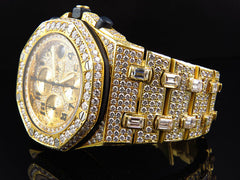 Audemars Piguet Watch luxury yellow gold iced out moissanite watch men quartz wrist watch