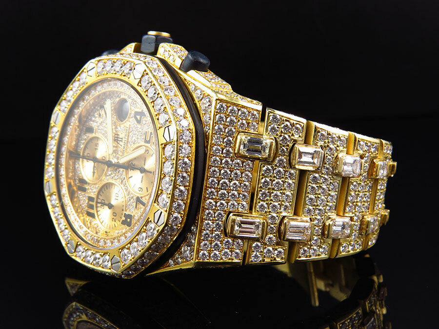 Audemars Piguet Watch luxury yellow gold iced out moissanite watch men quartz wrist watch