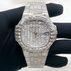 Patek Philippe Watch luxury iced out moissanite vvs diamond watch for men with automatic movement