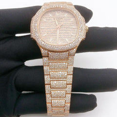 Patek Philippe Watch hip hop moissanite watch iced out diamond watch bling watch for men