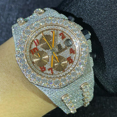 Audemars Piguet Watch custom ice diamond watch vvs moissanite watch stainless steel chronograph quartz watch