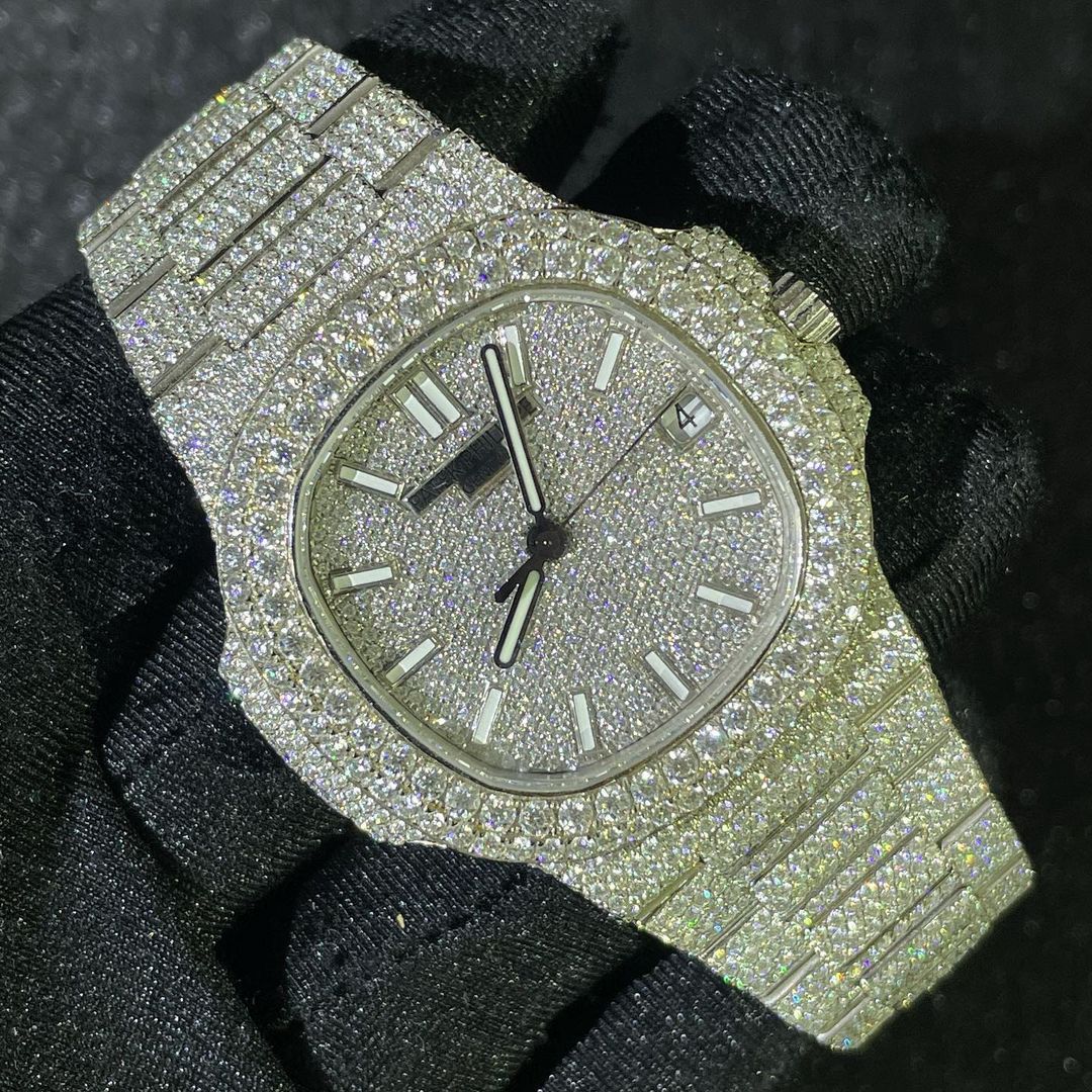 Patek Philippe Watch custom bling iced out watch real vvs moissanite diamond watch luxury wrist watch