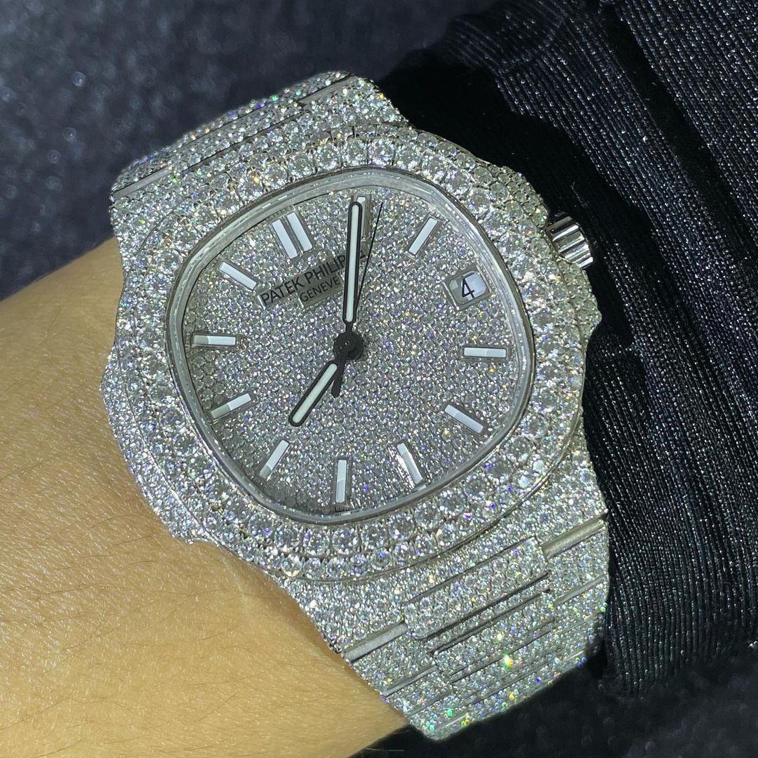 Patek Philippe Watch custom bling iced out watch real vvs moissanite diamond watch luxury wrist watch