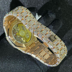 Audemars Piguet Watch automatic moissanite iced out hip hop watch luxuries bust down watch