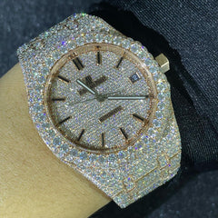 Audemars Piguet Watch automatic moissanite iced out hip hop watch luxuries bust down watch