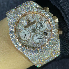 Audemars Piguet Watch luxury mens iced out bling watch vvs1 moissanite diamond watch hip hop watch gift for him