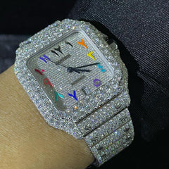 Cartier Watch fully automatic vvs moissanite watch iced out watch for men bust down wrist watch