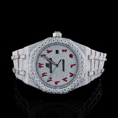 Audemars Piguet Watch fully iced out bling watch moissanite diamond studded watch mens luxury hip hop watch